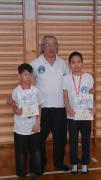 VS Nguyễn Ngọc Nội và hai môn sinh nhí đoạt huy chương vàng trong Đại hội